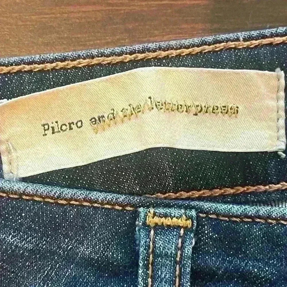 Anthropologie Pilcro and the Letterpress Hi-Rise Denim Shorts Size 27 - Picture 3 of 10